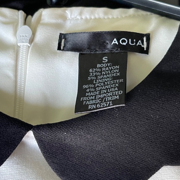 Aqua Peter Pan Collar Dress - Size Small - Picture 4 of 4